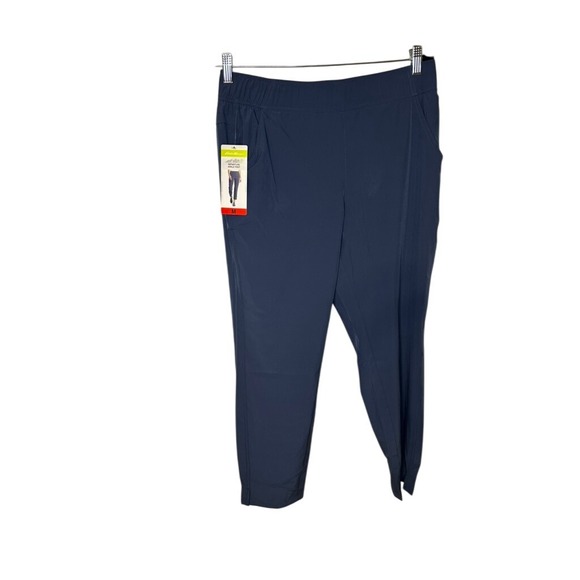 Eddie Bauer Departure Ankle Pants Womens Medium Lightweight Stretch Indigo NWT - Picture 1 of 8